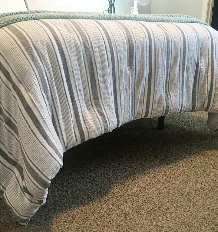 falda de cama facil de hacer para una cama con base ajustable