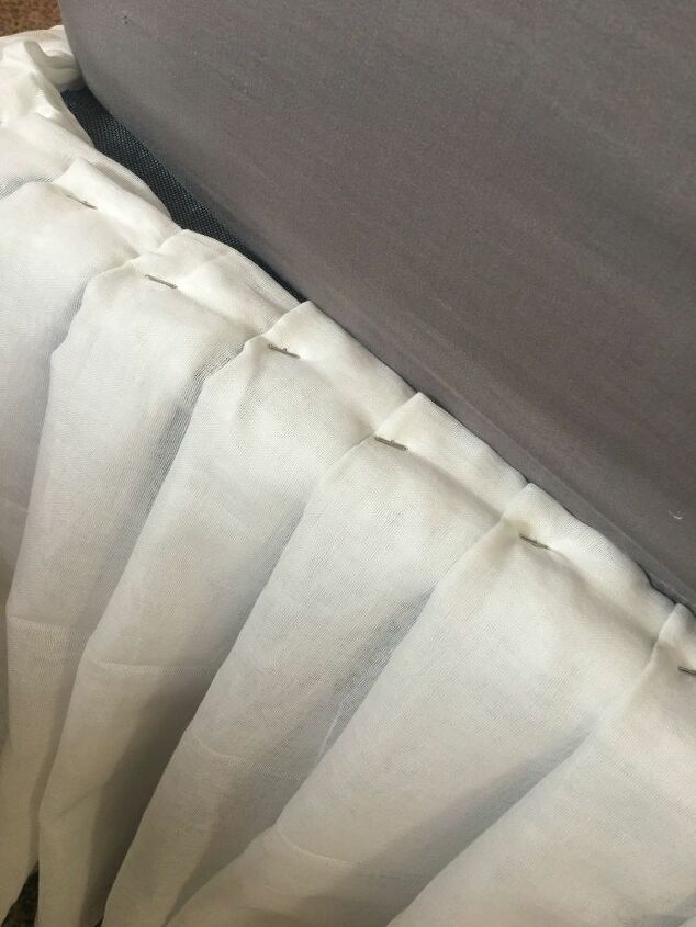 falda de cama fcil de hacer para una cama con base ajustable