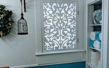 How to Transform Your Bathroom Window With a Pretty Privacy Screen