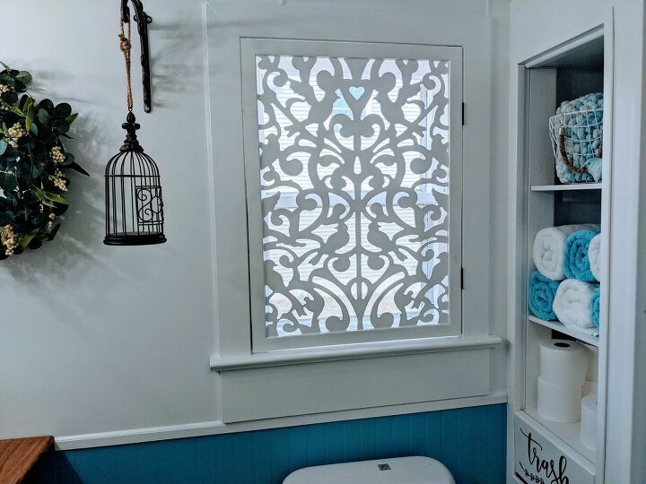 Budget- Friendly Designer Dream Home: How to Transform Your Bathroom Window With a Pretty Privacy Screen