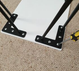 declutter your desk with this simple project, Attaching legs