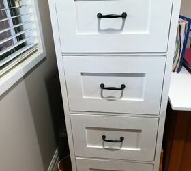 declutter your desk with this simple project, Matching filing cabinet