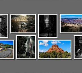 how to mount photos without a frame