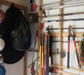 garden tool storage idea for garage