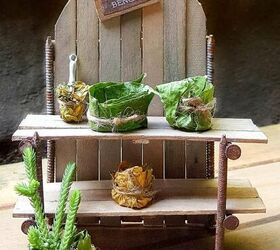 diy miniature potting bench for your fairy garden