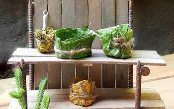 DIY Miniature Potting Bench For Your Fairy Garden
