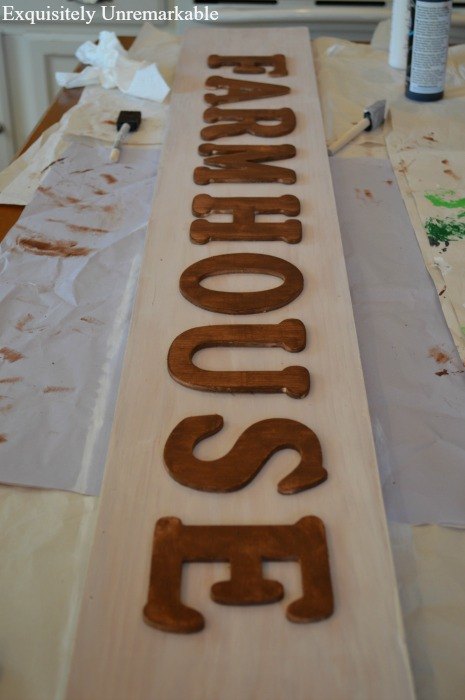 easy wooden letter farmhouse sign