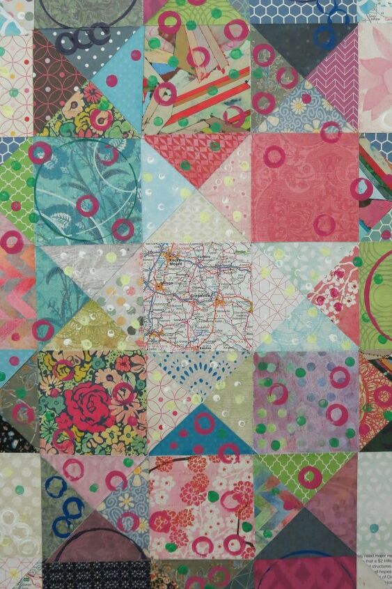 stay at home goals large paper quilt