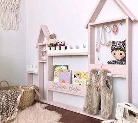 s the top 13 kid s room organizing ideas that all parents need, Buid a castle bookshelf jewellery hanger
