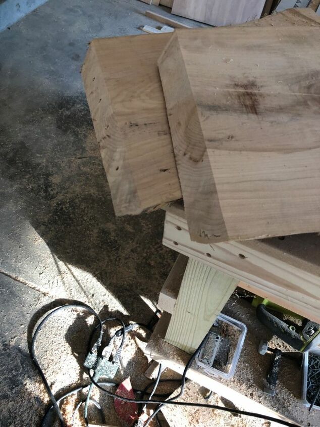 mesa de acento de madeira sucata