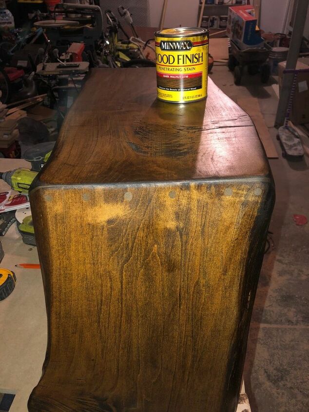 mesa de acento de madera de desecho
