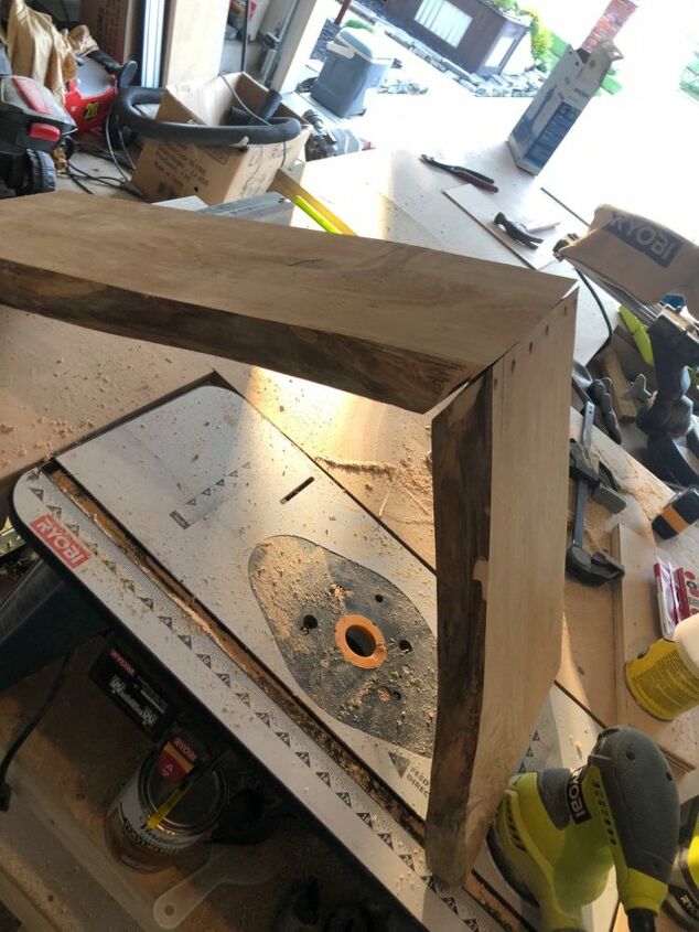 scrap wood accent table