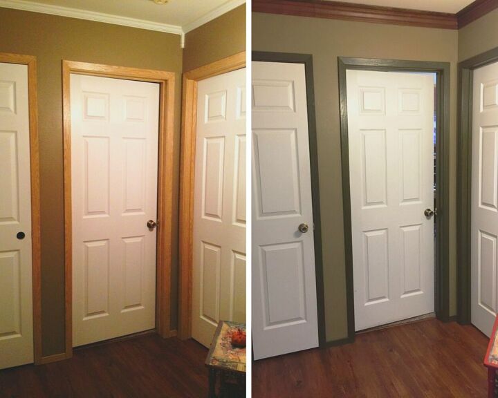 update your trim doors with paint