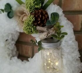 coffee filter spring wreath