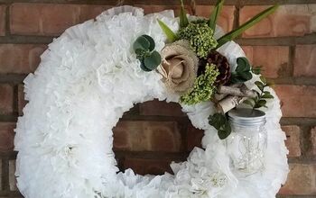 Coffee Filter Spring Wreath