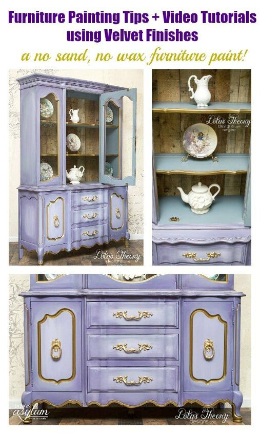 11 painted hutches that are so much more beautiful now, Paint a velvet finish for a timeless look