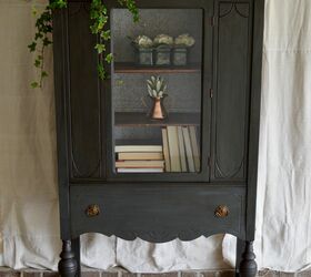 11 painted hutches that are so much more beautiful now, Upgrade a vaneer hutch with stain