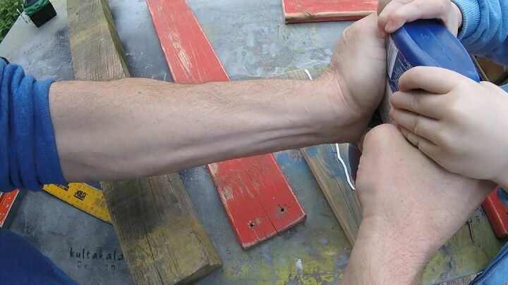 how to make a kids chair from old wood