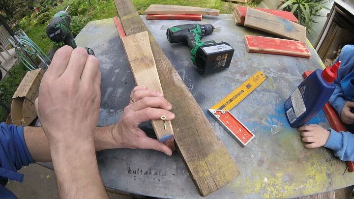 how to make a kids chair from old wood