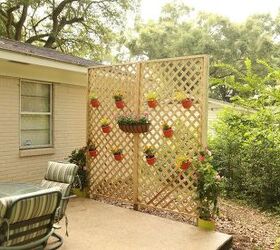 the top 8 ways to upgrade your patio this summer, Lattice Wall for Backyard Privacy