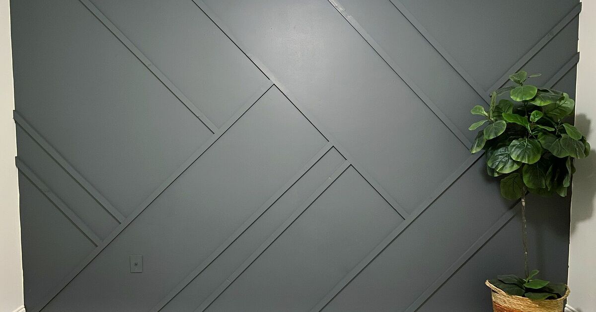 Geometric Accent Wall Hometalk Geometric Accent Wall Hometalk