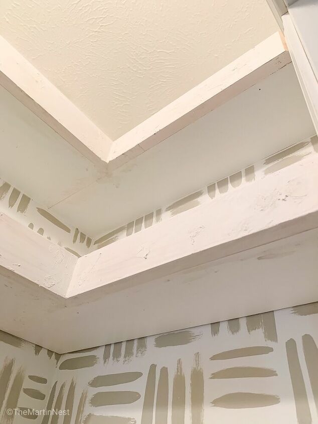 built in floating pantry shelves