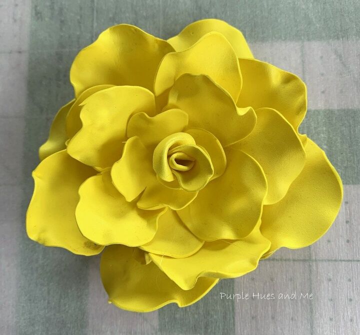 flores de espuma amarilla sunshine diy