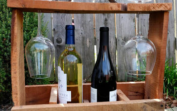 Cesta de madera para el vino DIY