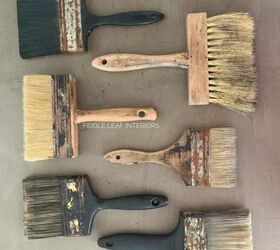 diy faux vintage paint brushes