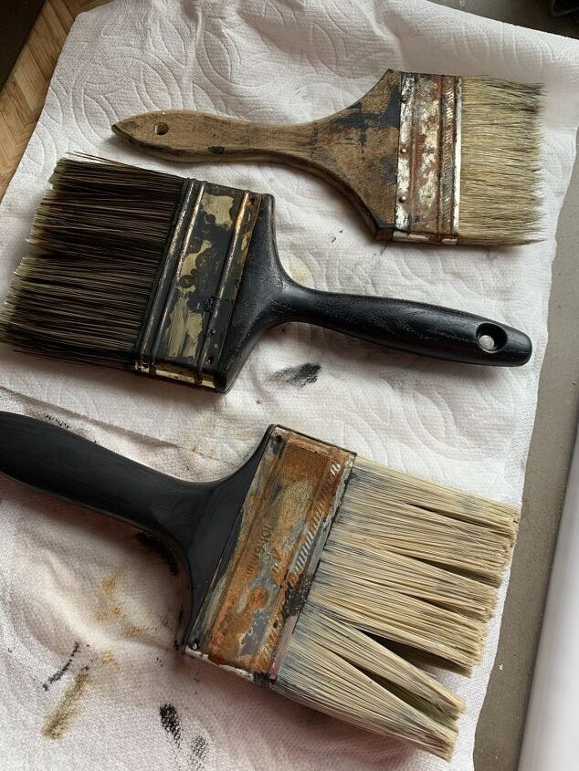 diy faux vintage paint brushes