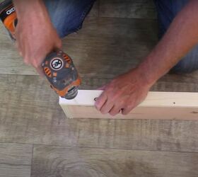 build diy farmhouse pipe shelves yourself, Screw Together