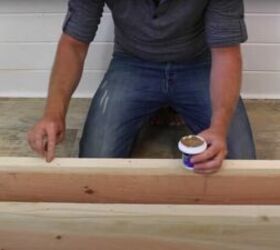 build diy farmhouse pipe shelves yourself, Fill in the Screw Holes