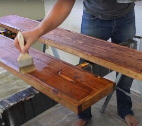 build diy farmhouse pipe shelves yourself, Seal the Wood