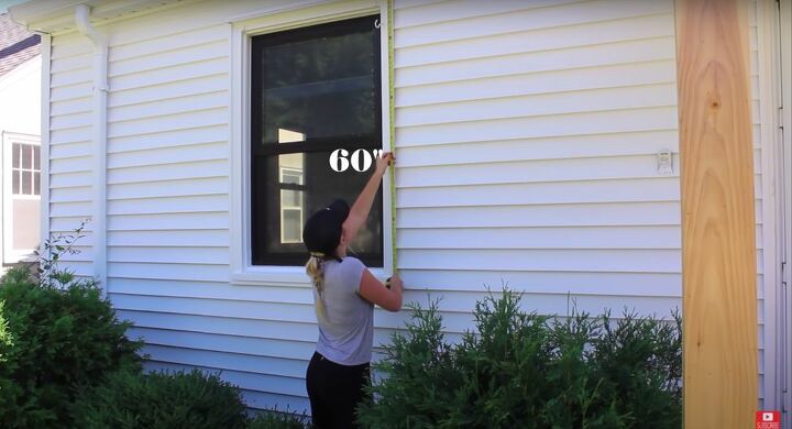 up your homes curb appeal with these half hour cedar shutters, Measure