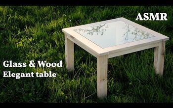  Recicle madeira velha em uma elegante mesa de centro de madeira e vidro