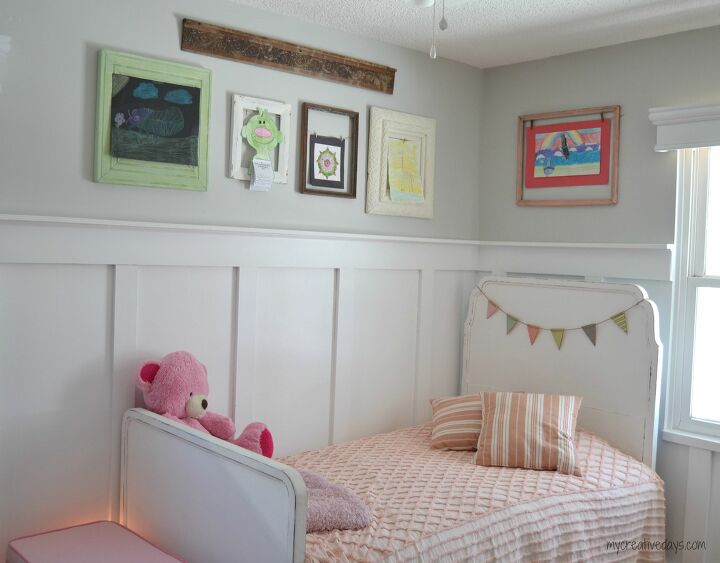 11 creative ways to save and display kids art, Upcyle a table and frames
