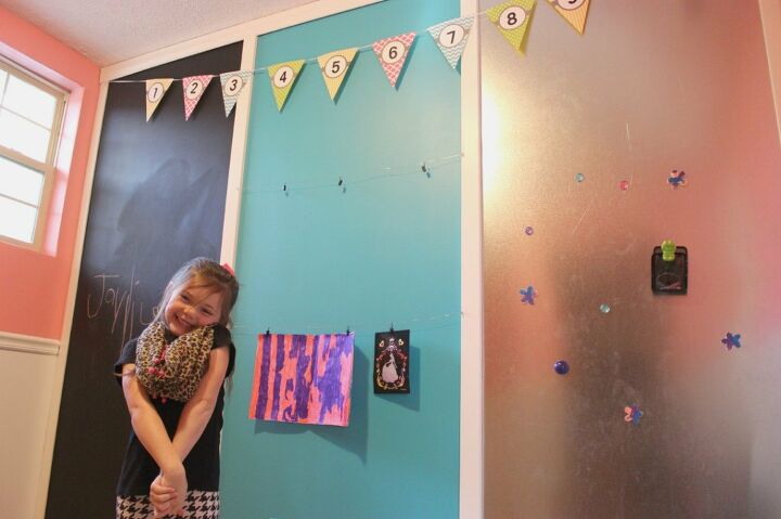 11 creative ways to save and display kids art, Create an activity and display wall
