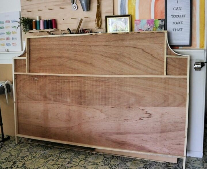 diy upholstered channel tufted headboard