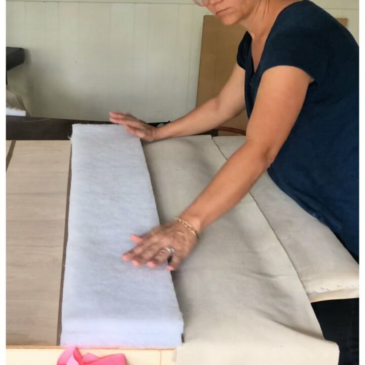 diy upholstered channel tufted headboard