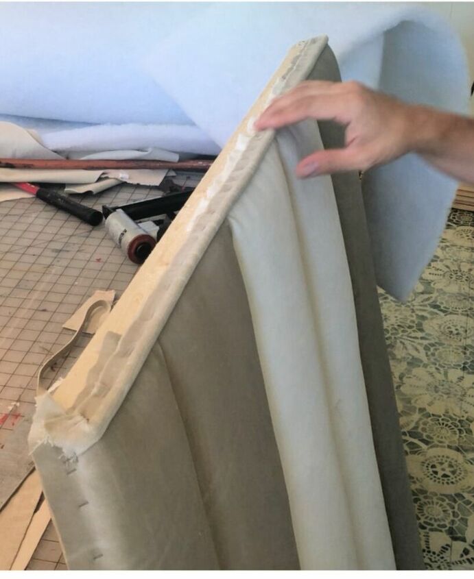 diy upholstered channel tufted headboard