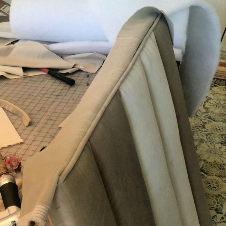 diy upholstered channel tufted headboard