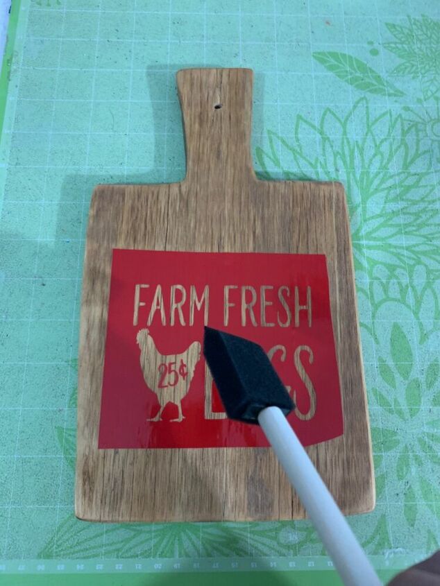 tabla de cortar decorativa de granja