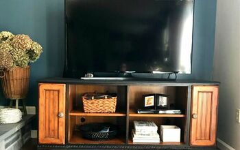 Refinished Cottage Style Entertainment Center