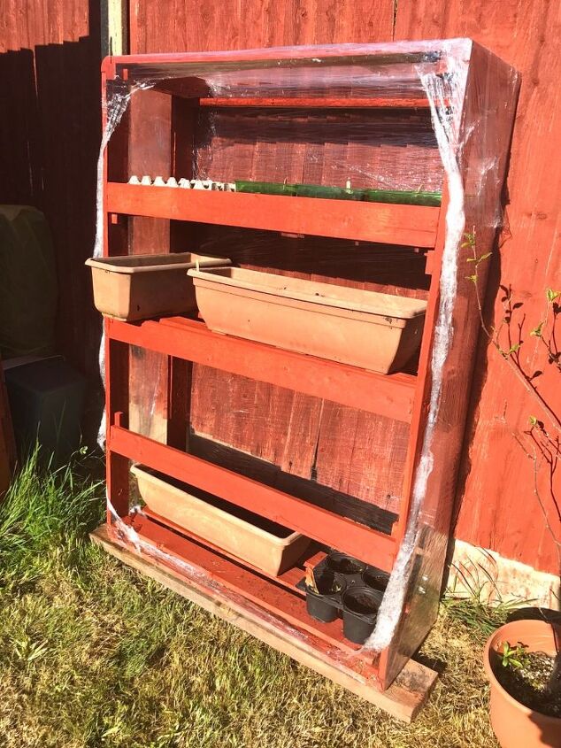 how to upcycle an old bed base into a cold frame, Transformed Cold frame