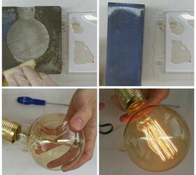 how to make a concrete lamp