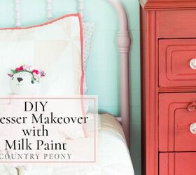 diy dresser makeover with milk paint