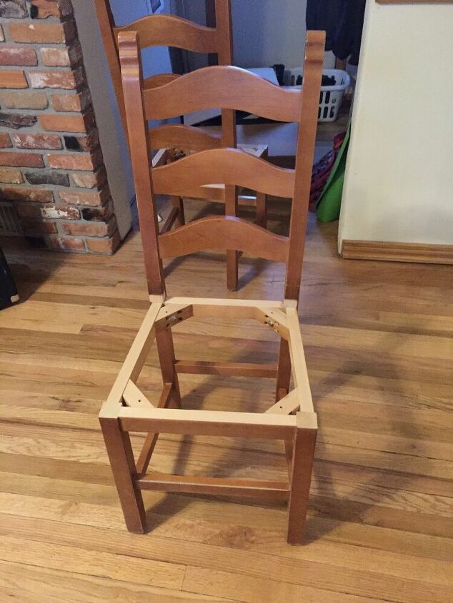 mesa y sillas de cocina renovadas