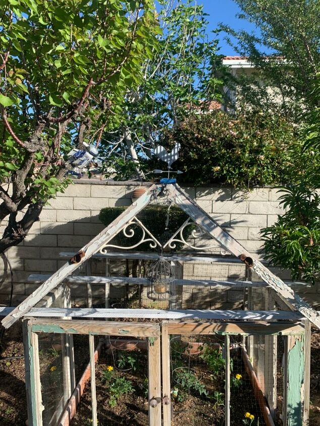 old windows greenhouse, Finishing Touches