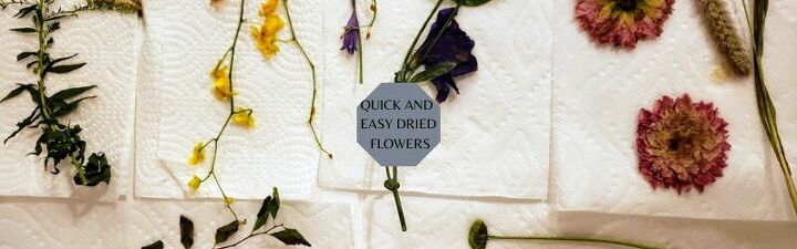 quick and easy dried flowers