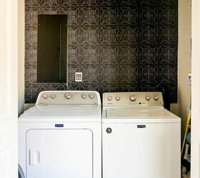 laundry room wallpaper diy